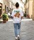 【 DEVICE select 】 トマトグラフィック バックプリント ビッグシルエット Tシャツ 半袖 メンズ レディース ユニセックス TA1718T