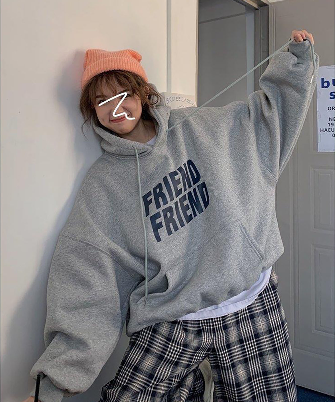 DEVICE select ビックシルエット プリントロゴ パーカー スウェット メンズ レディース ユニセックス