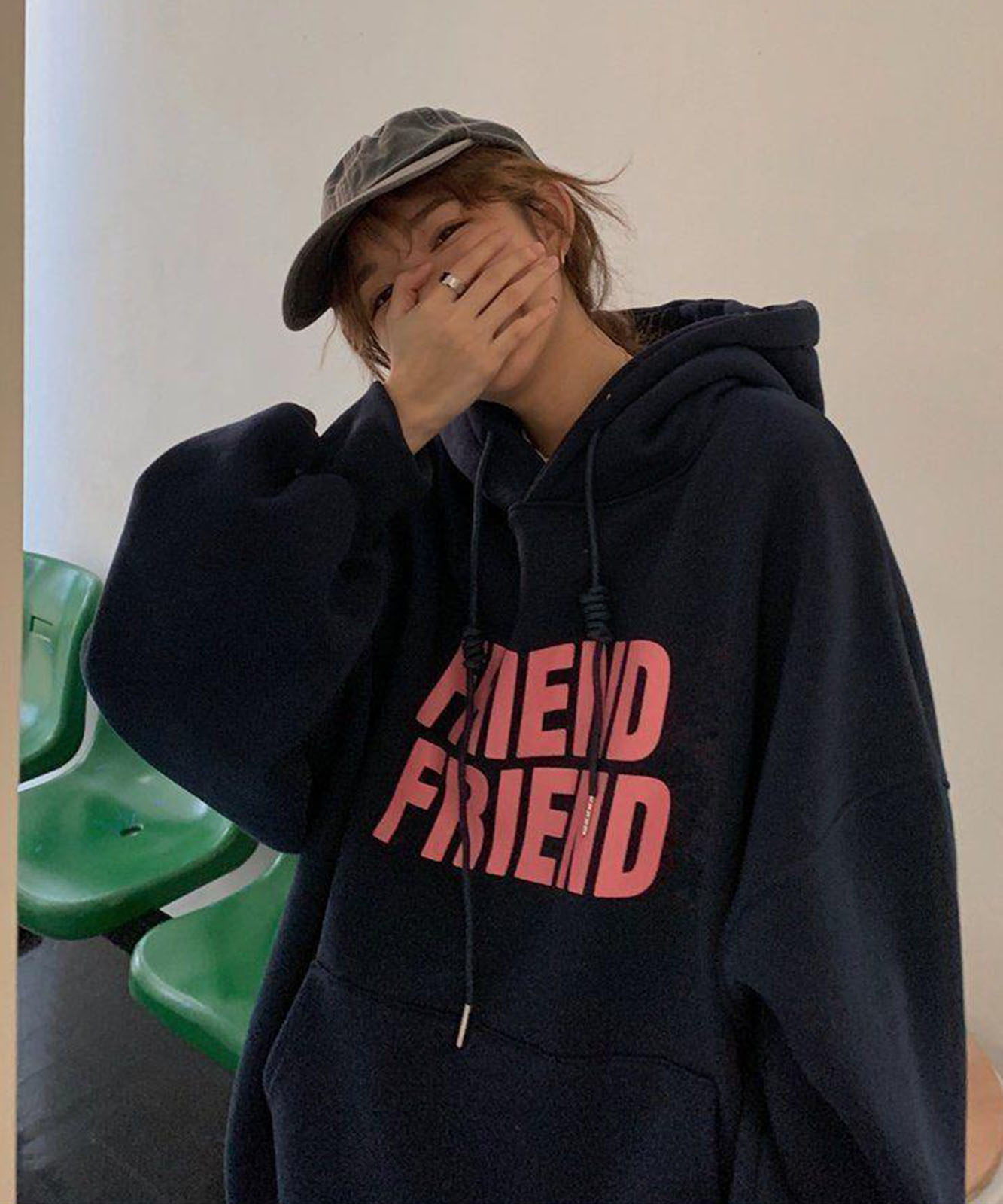 DEVICE select ビックシルエット プリントロゴ パーカー スウェット メンズ レディース ユニセックス