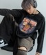 DEVICE select ジャンキープリント ピグメント ロンT 古着風 ロングスリーブTシャツ メンズ レディース 秋服