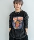 DEVICE select ジャンキープリント ピグメント ロンT 古着風 ロングスリーブTシャツ メンズ レディース 秋服