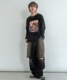 DEVICE select ジャンキープリント ピグメント ロンT 古着風 ロングスリーブTシャツ メンズ レディース 秋服