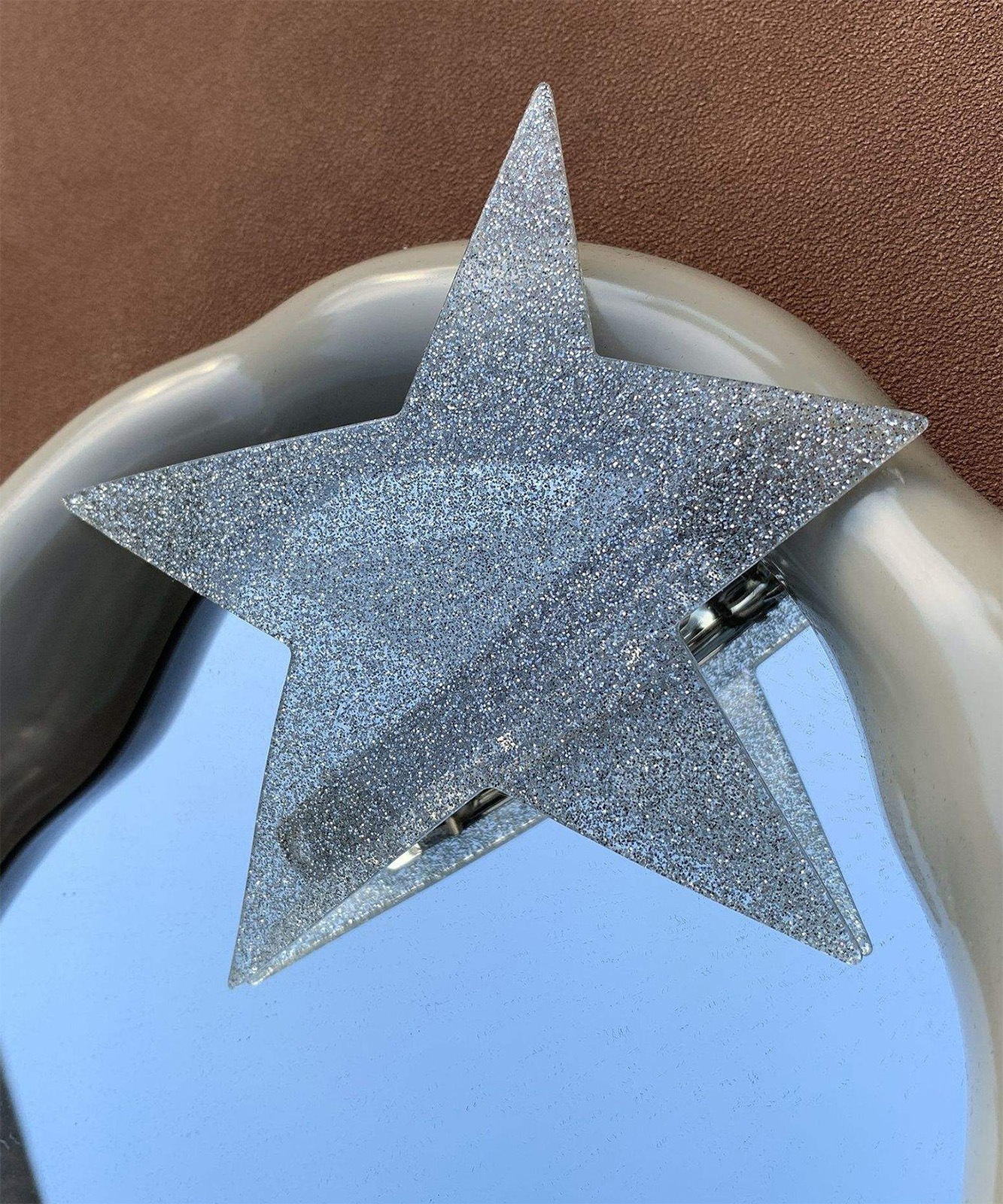 【 DEVICE select 】 ヘアクリップ 星型 大きめ スター ラメ ヘアアクセサリー Y2K 韓国 メンズ レディース ユニセックス TA1719F