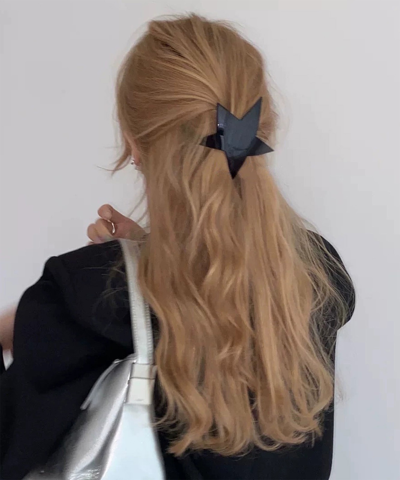 【 DEVICE select 】 ヘアクリップ 星型 大きめ スター ラメ ヘアアクセサリー Y2K 韓国 メンズ レディース ユニセックス TA1719F
