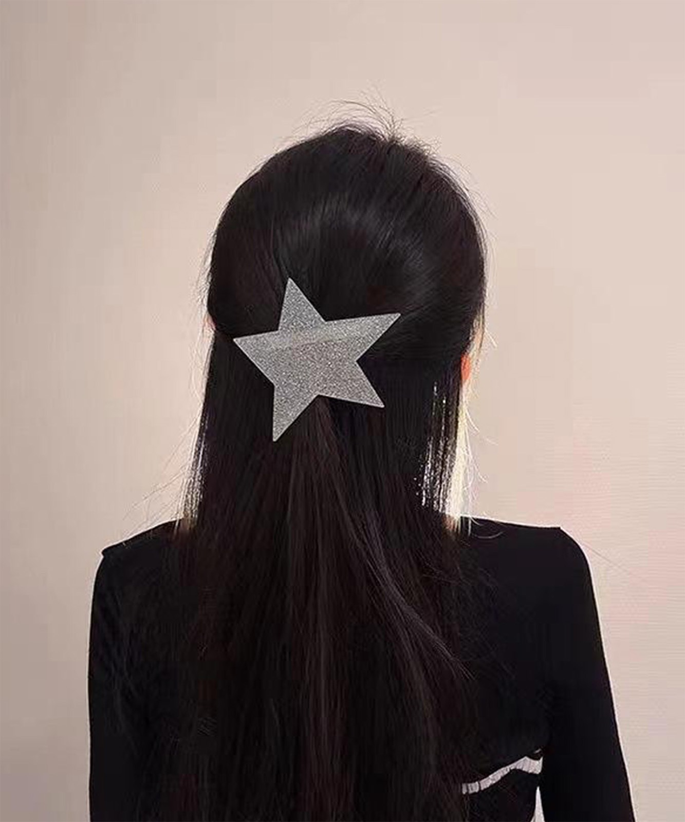 【 DEVICE select 】 ヘアクリップ 星型 大きめ スター ラメ ヘアアクセサリー Y2K 韓国 メンズ レディース ユニセックス TA1719F