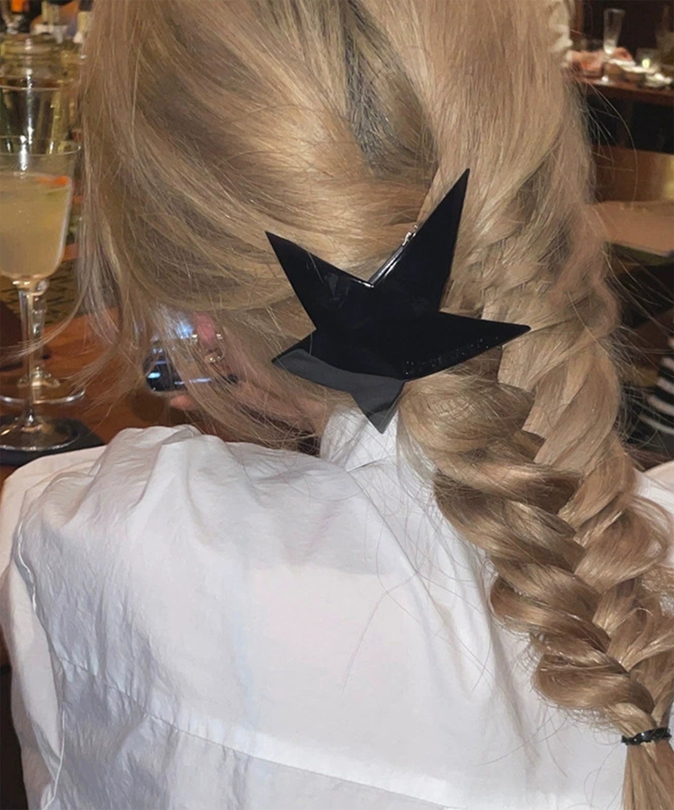 【 DEVICE select 】 ヘアクリップ 星型 大きめ スター ラメ ヘアアクセサリー Y2K 韓国 メンズ レディース ユニセックス TA1719F