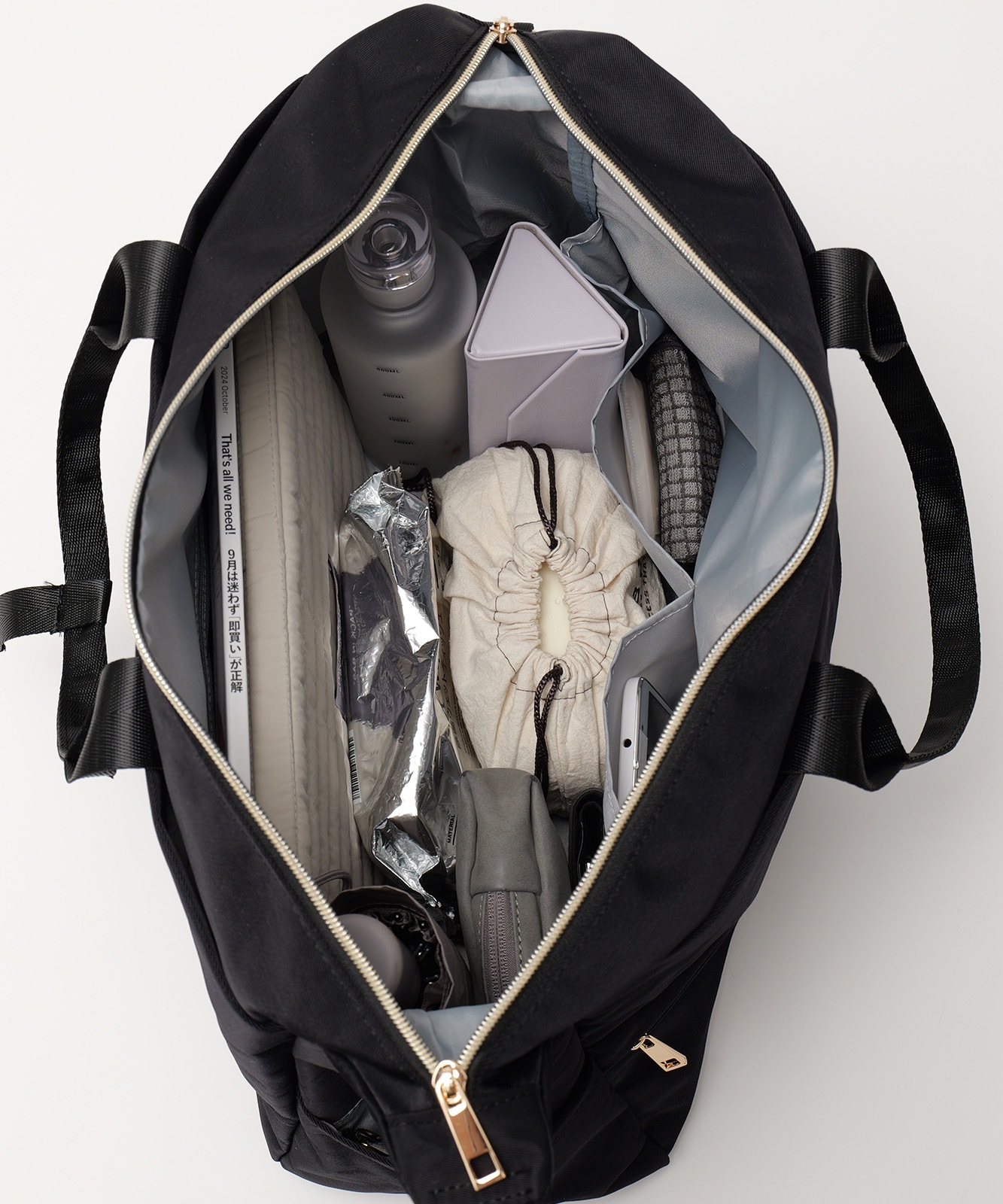 隠しジップ 2WAY ボストン ショルダーバッグ メンズ レディース