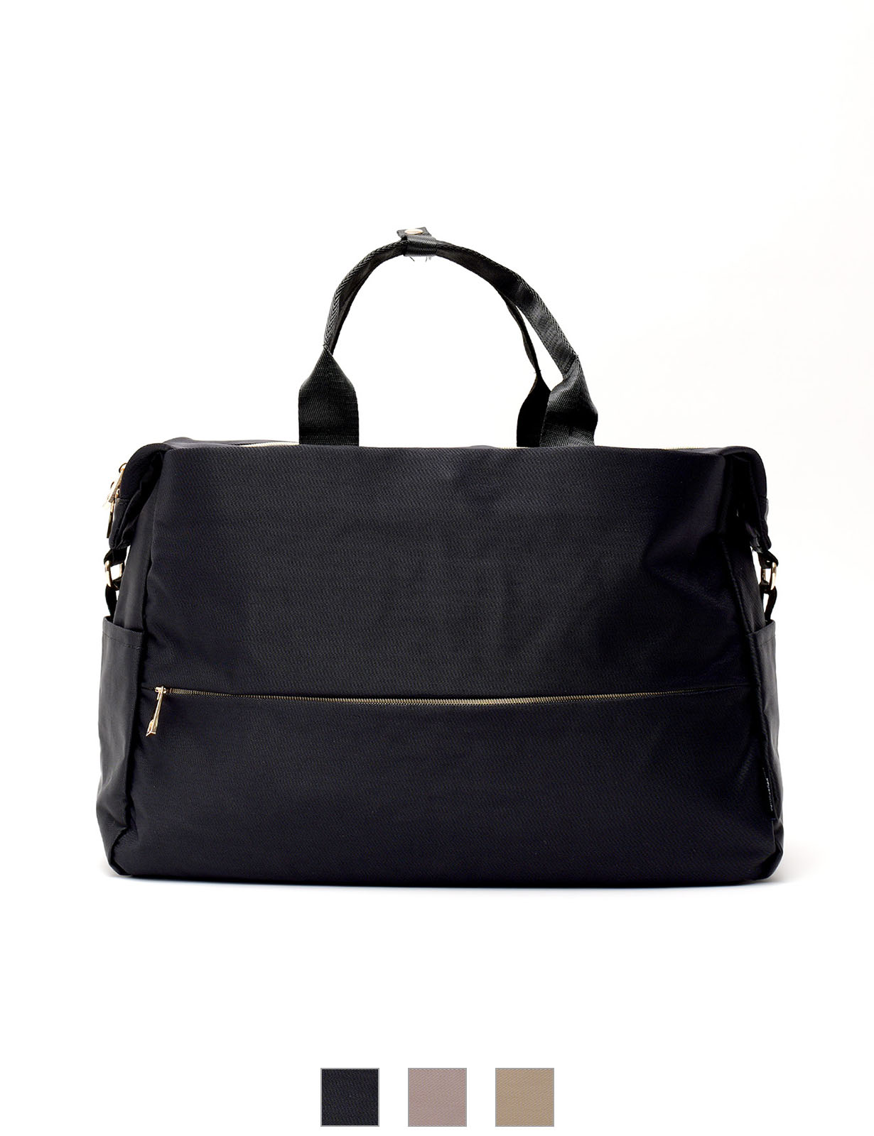 隠しジップ 2WAY ボストン ショルダーバッグ メンズ レディース