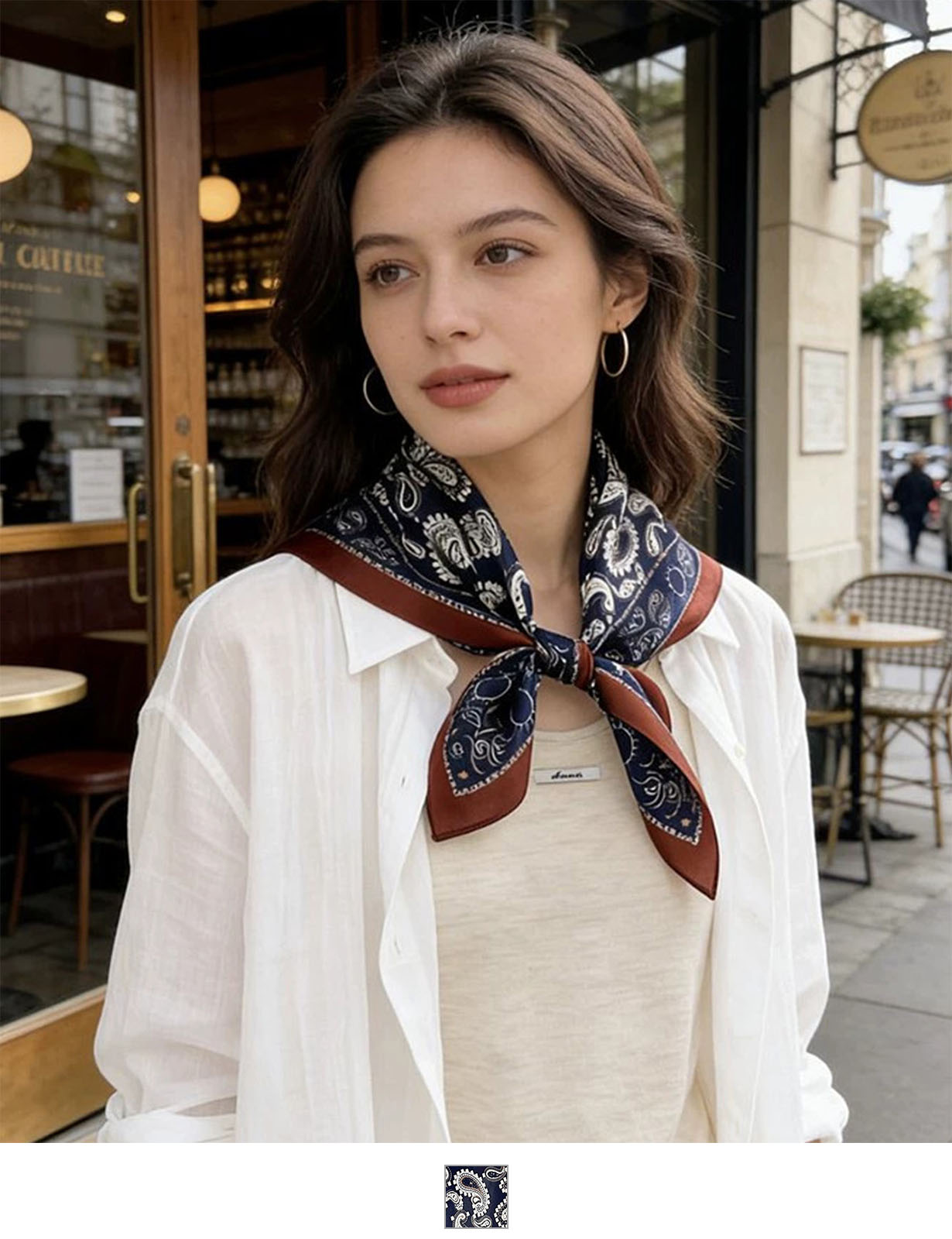 【 DEVICE select 】 スカーフ バンダナ ペイズリー柄 ヘッドスカーフ ヘアアクセサリー ネックスカーフ ヴィンテージライク レトロ 古着 レディース メンズ ユニセックス TA1720F
