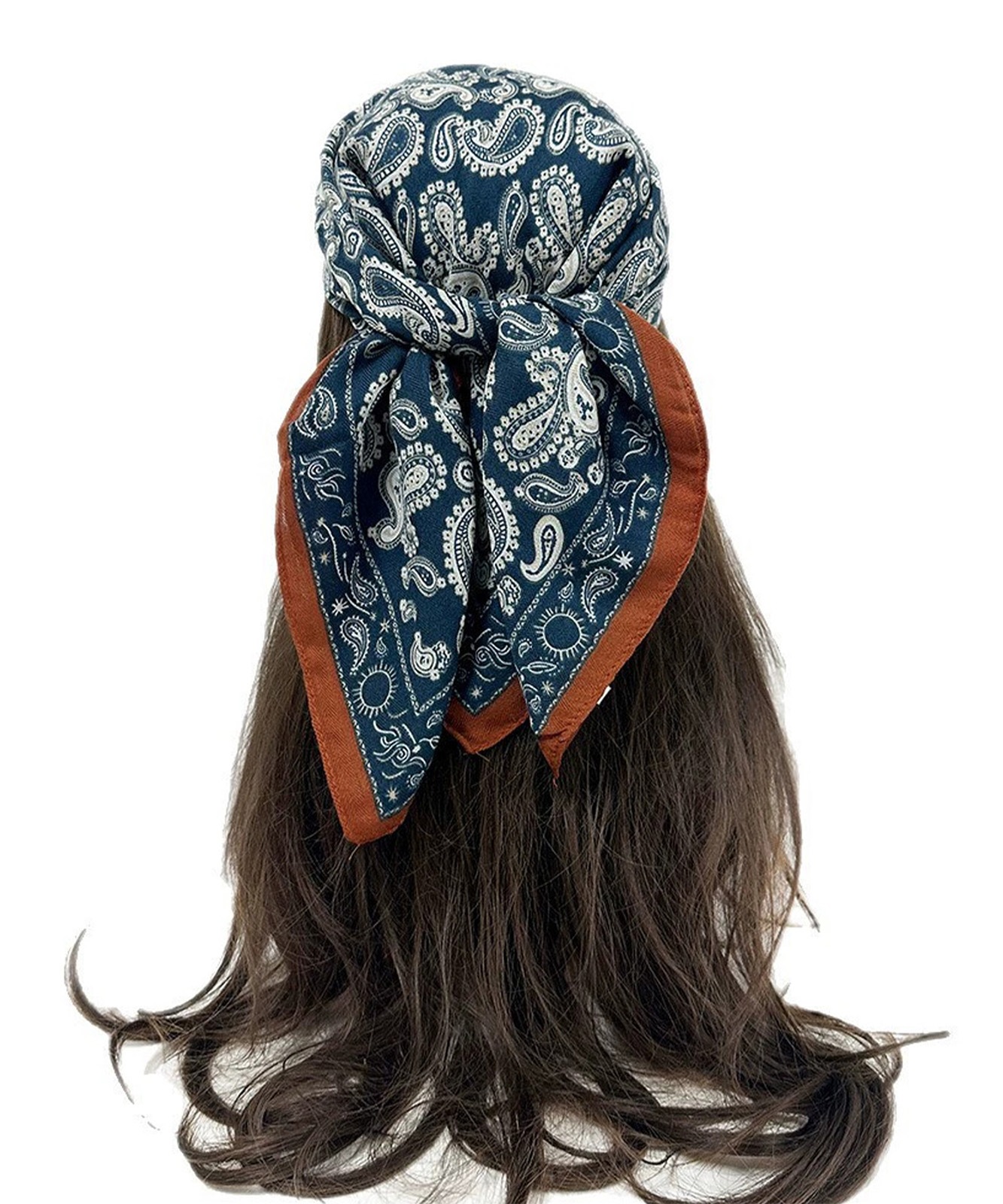 【 DEVICE select 】 スカーフ バンダナ ペイズリー柄 ヘッドスカーフ ヘアアクセサリー ネックスカーフ ヴィンテージライク レトロ 古着 レディース メンズ ユニセックス TA1720F