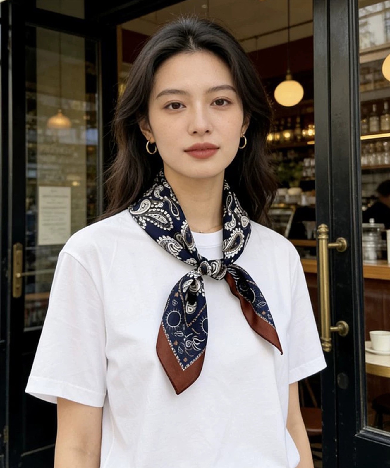 【 DEVICE select 】 スカーフ バンダナ ペイズリー柄 ヘッドスカーフ ヘアアクセサリー ネックスカーフ ヴィンテージライク レトロ 古着 レディース メンズ ユニセックス TA1720F
