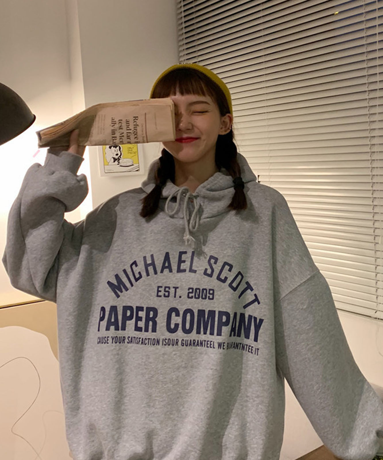 DEVICE select フリースオーバーサイズ カレッジロゴルーズパーカー メンズ レディース