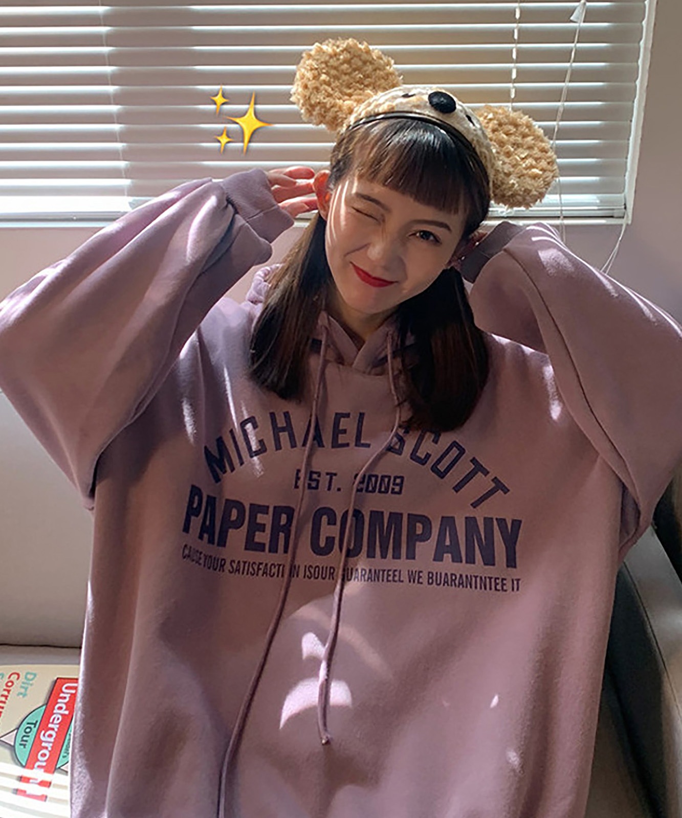 DEVICE select フリースオーバーサイズ カレッジロゴルーズパーカー メンズ レディース