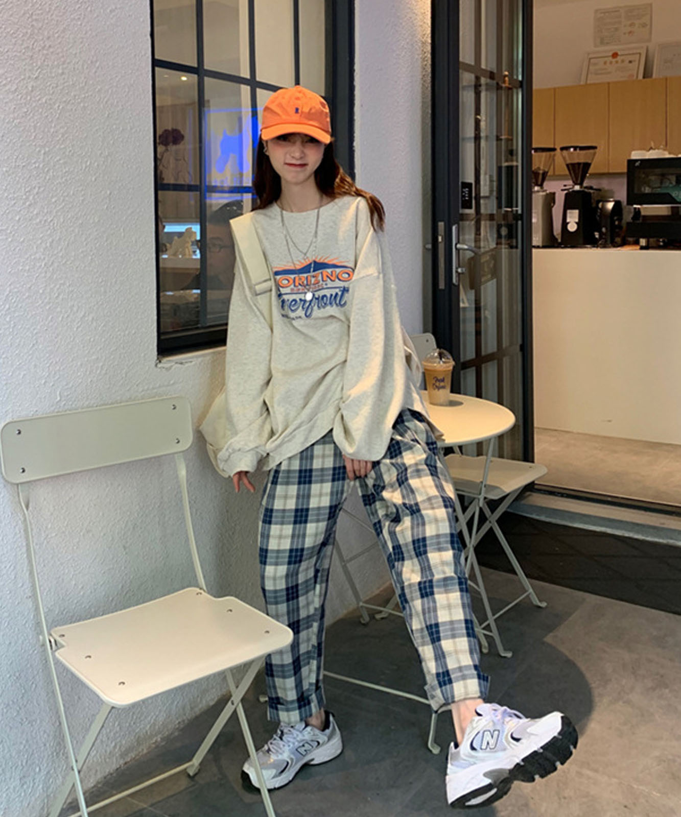 DEVICE select カレッジロゴスタイル オーバーサイズスウェットトレーナー メンズ レディース