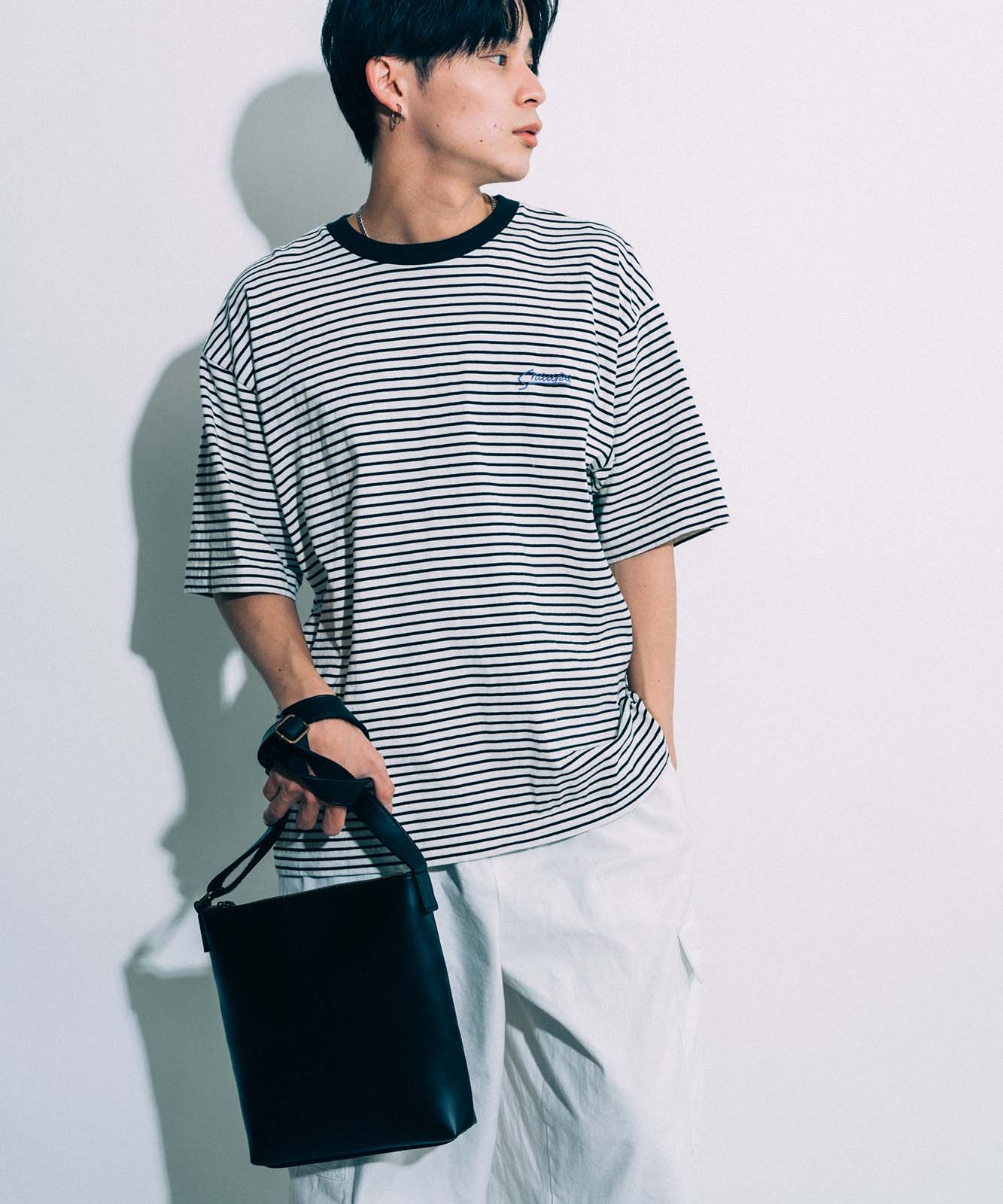 DEVICE フェイクレザー ゴールドカラー ショルダーバッグ