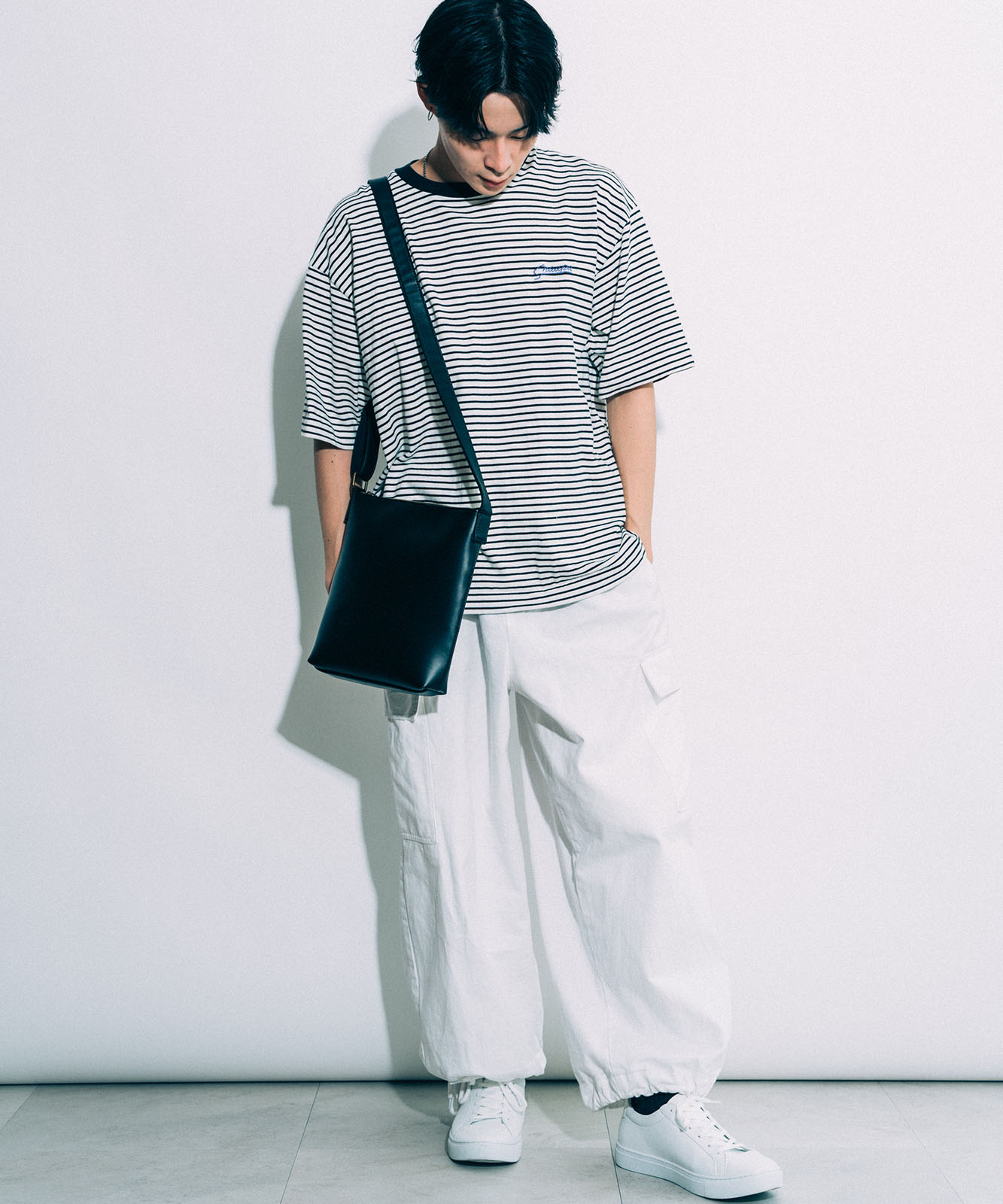 DEVICE フェイクレザー ゴールドカラー ショルダーバッグ