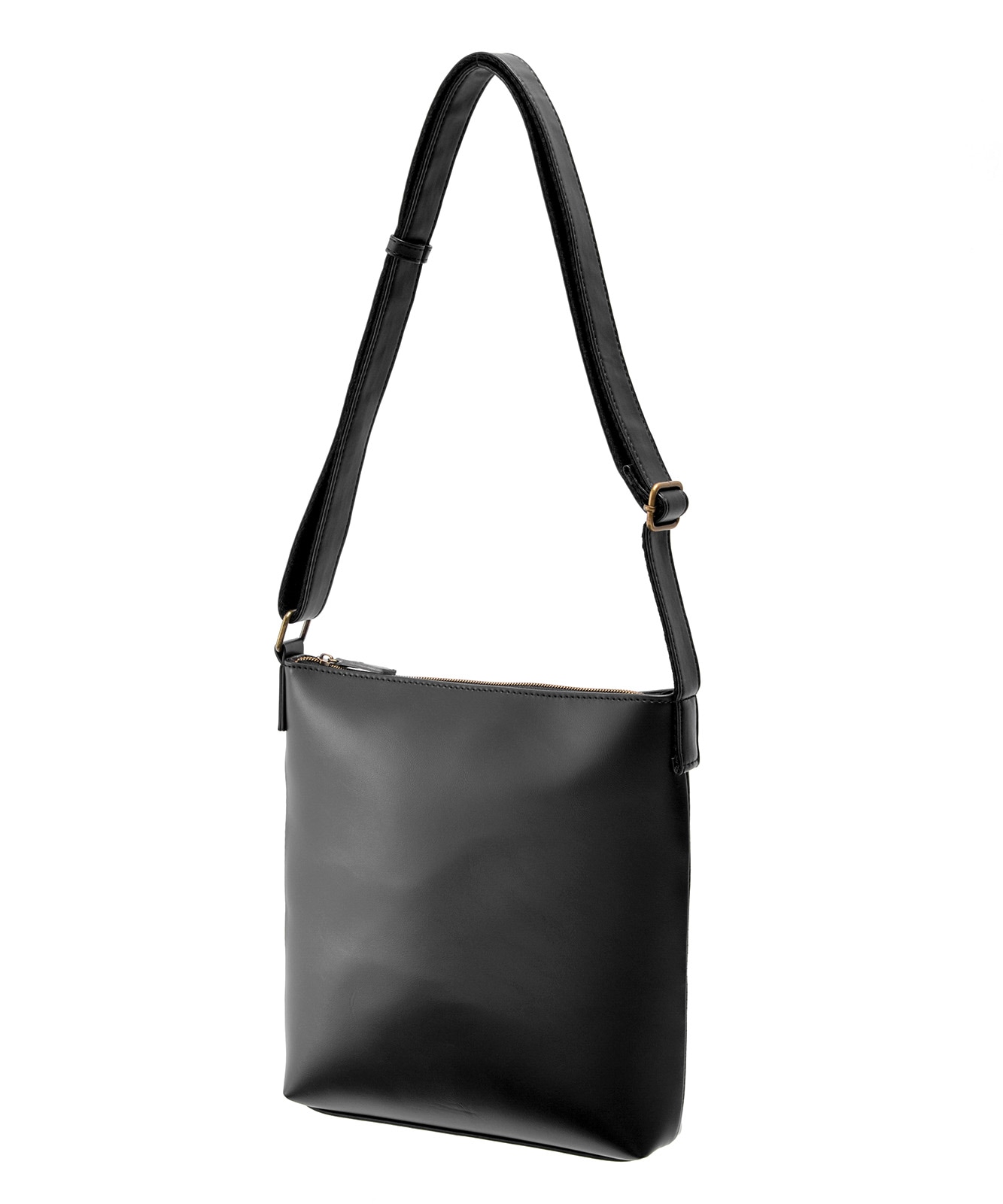 DEVICE フェイクレザー ゴールドカラー ショルダーバッグ DSG23038