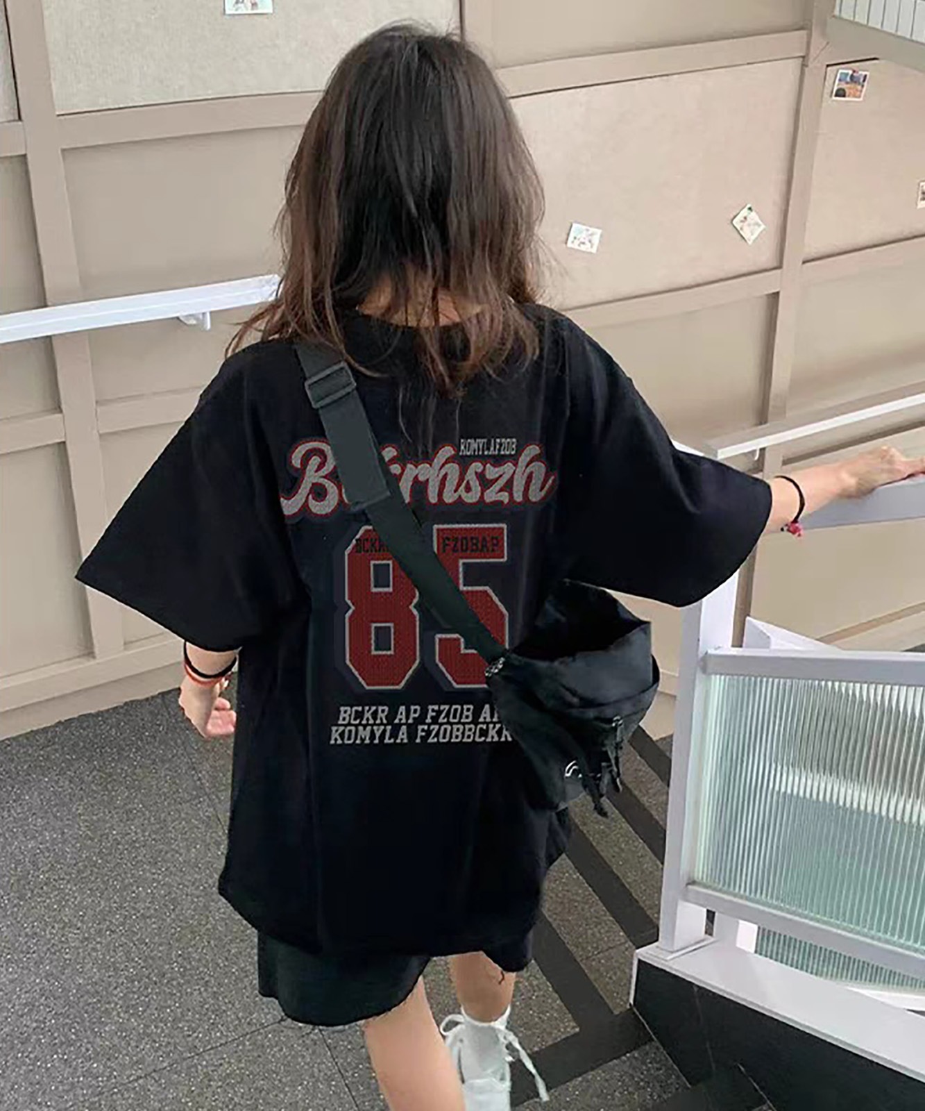 DEVICE select バックデザイン ロゴ ルーズ Tシャツ ノームコア メンズ レディース