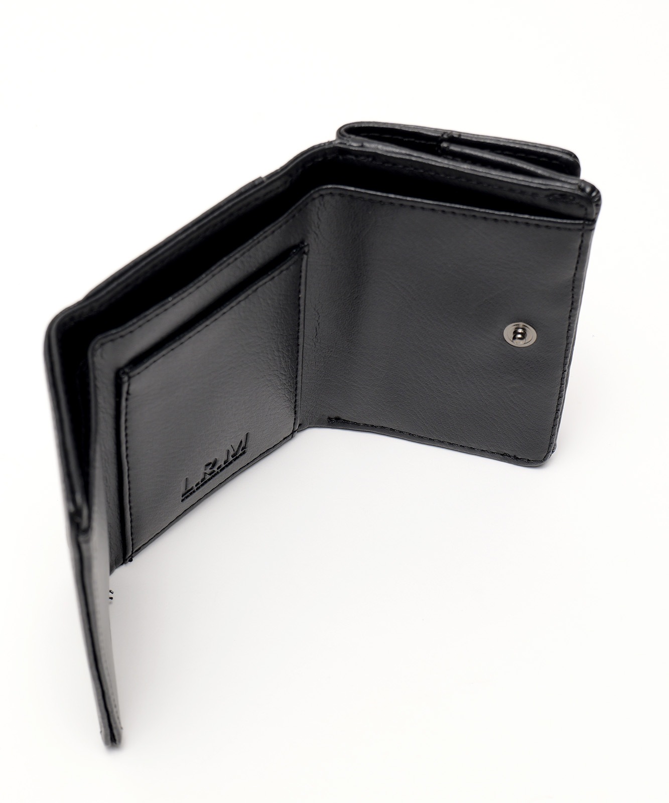 L.R.M フェイクレザー コンパクト財布 合皮 メンズ レディース