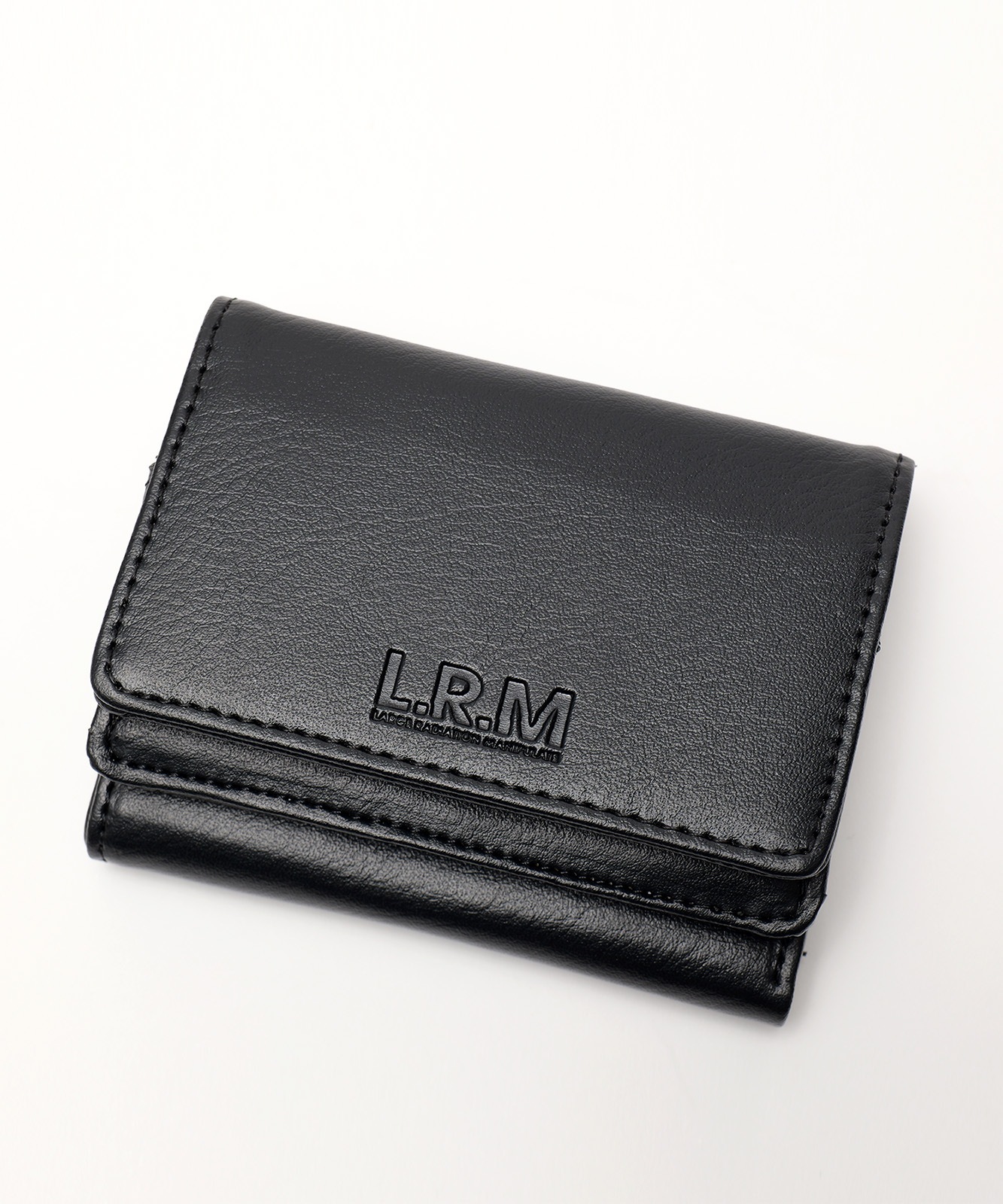 L.R.M フェイクレザー コンパクト財布 合皮 メンズ レディース