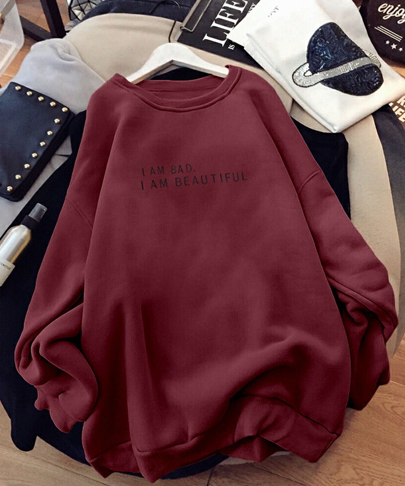 DEVICE select 韓国風 ドロップショルダー トレーナー メンズ レディース