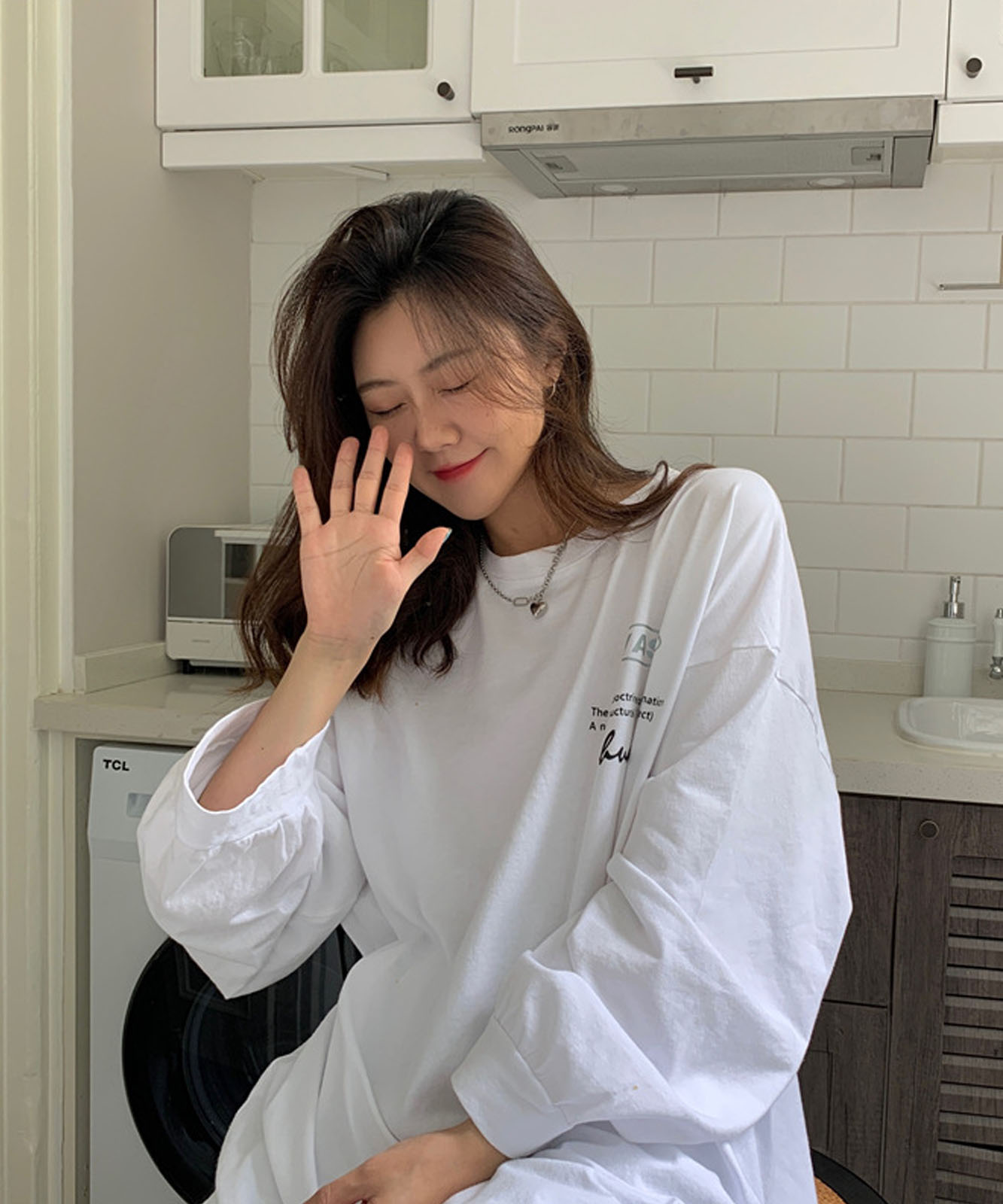 DEVICE select 英字プリント ビッグサイズロンT メンズ レディース