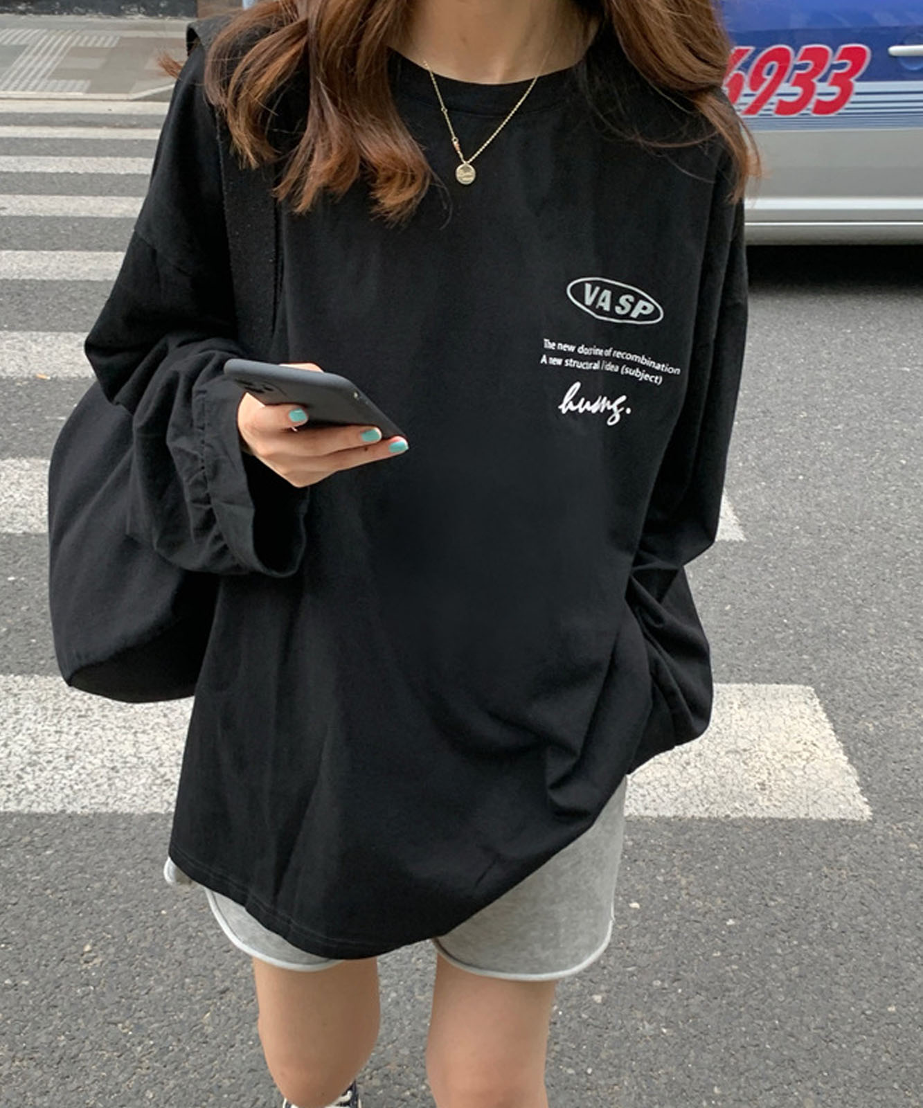 DEVICE select 英字プリント ビッグサイズロンT メンズ レディース