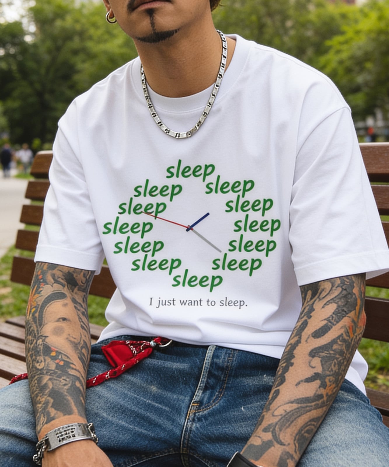 【 DEVICE select 】 SLEEP グラフィック プリント Tシャツ 半袖 オーバーサイズ ビッグシルエット 韓国 ストリート メンズ レディース ユニセックス TA1722T