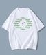 【 DEVICE select 】 SLEEP グラフィック プリント Tシャツ 半袖 オーバーサイズ ビッグシルエット 韓国 ストリート メンズ レディース ユニセックス TA1722T