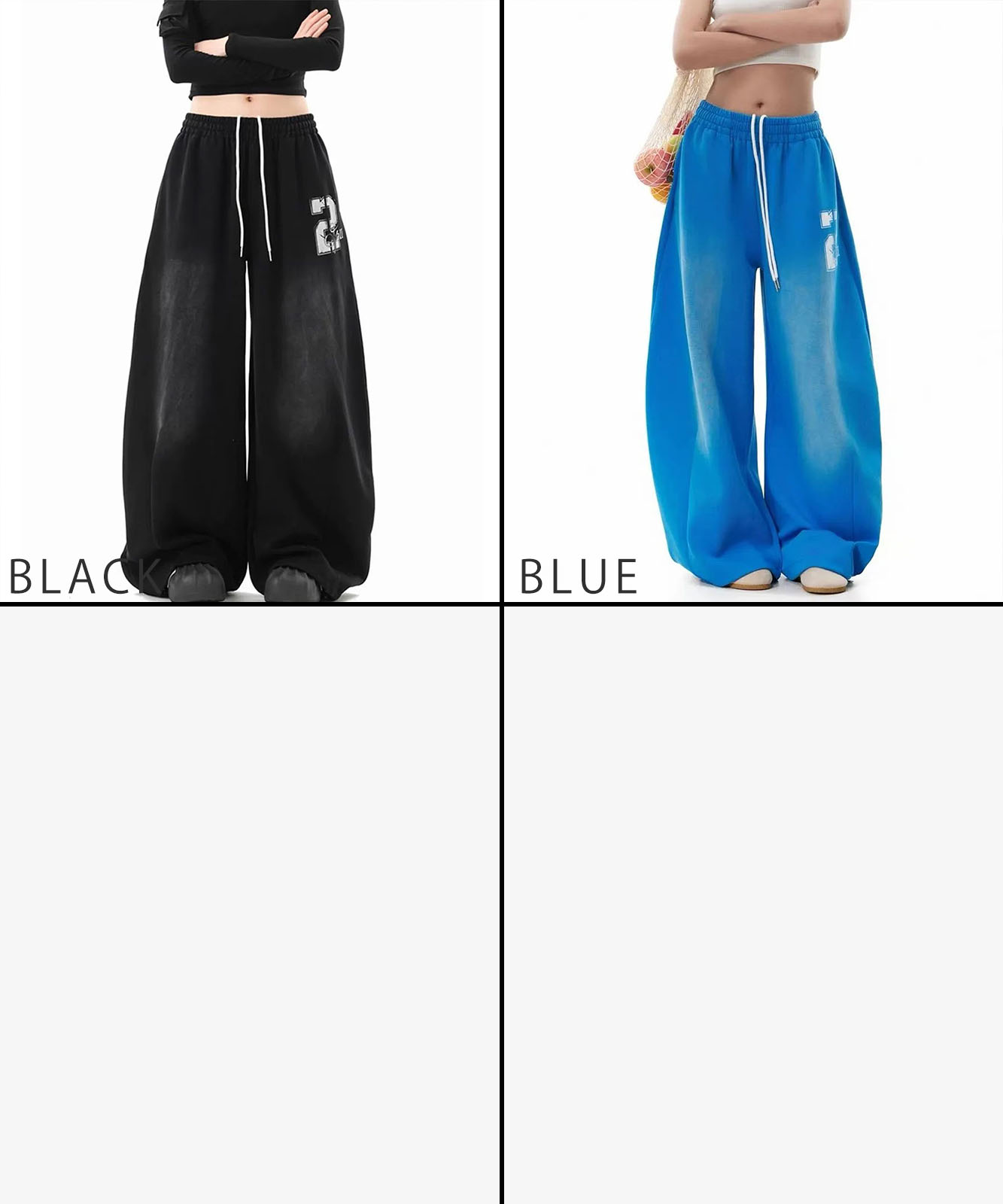 【 DEVICE select 】 ナンバリングプリント バルーン スウェットパンツ ワイドパンツ イージーパンツ 韓国 ストリート Y2K メンズ レディース ユニセックス TA1723Z