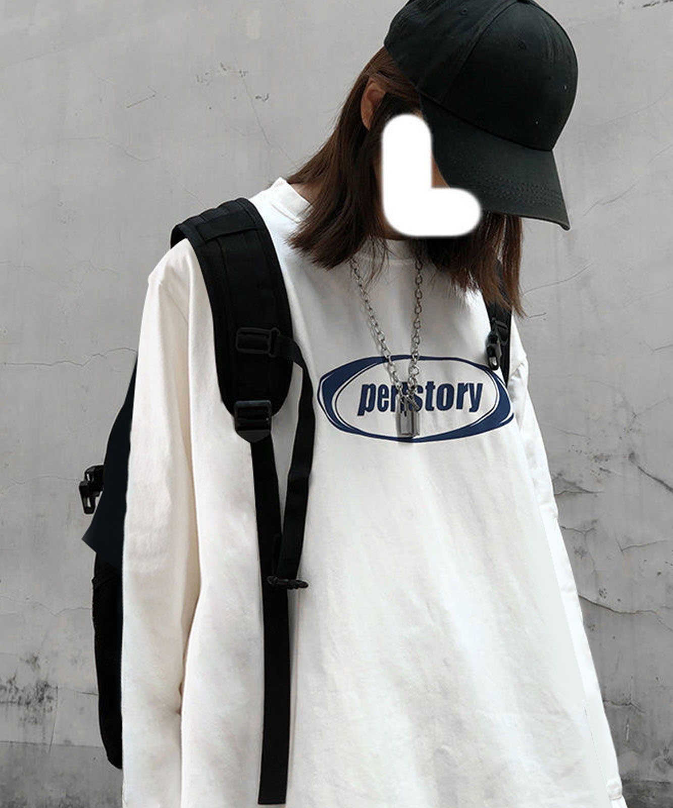 DEVICE select オーバーサイズ ストリート カレッジロゴルーズロンＴ長袖 メンズ レディース ユニセックス