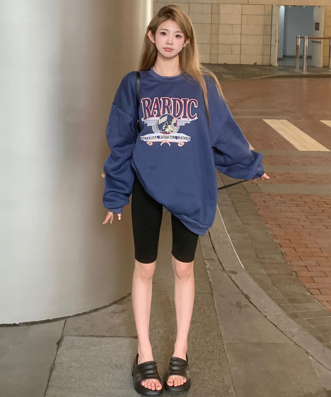 DEVICE select オーバーサイズ アメリカンヴィンテージストリート スウェット トレーナー メンズ レディース 秋服 冬服