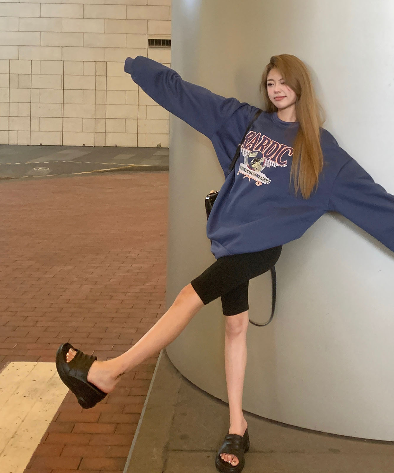 DEVICE select オーバーサイズ アメリカンヴィンテージストリート スウェット トレーナー メンズ レディース 秋服 冬服