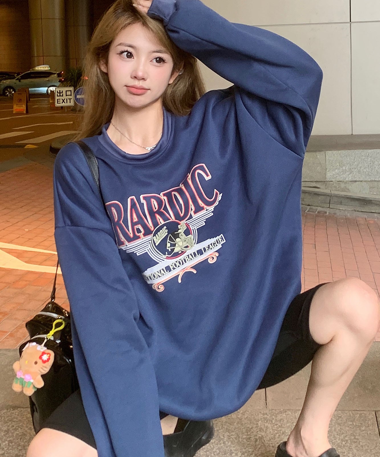 DEVICE select オーバーサイズ アメリカンヴィンテージストリート スウェット トレーナー メンズ レディース 秋服 冬服