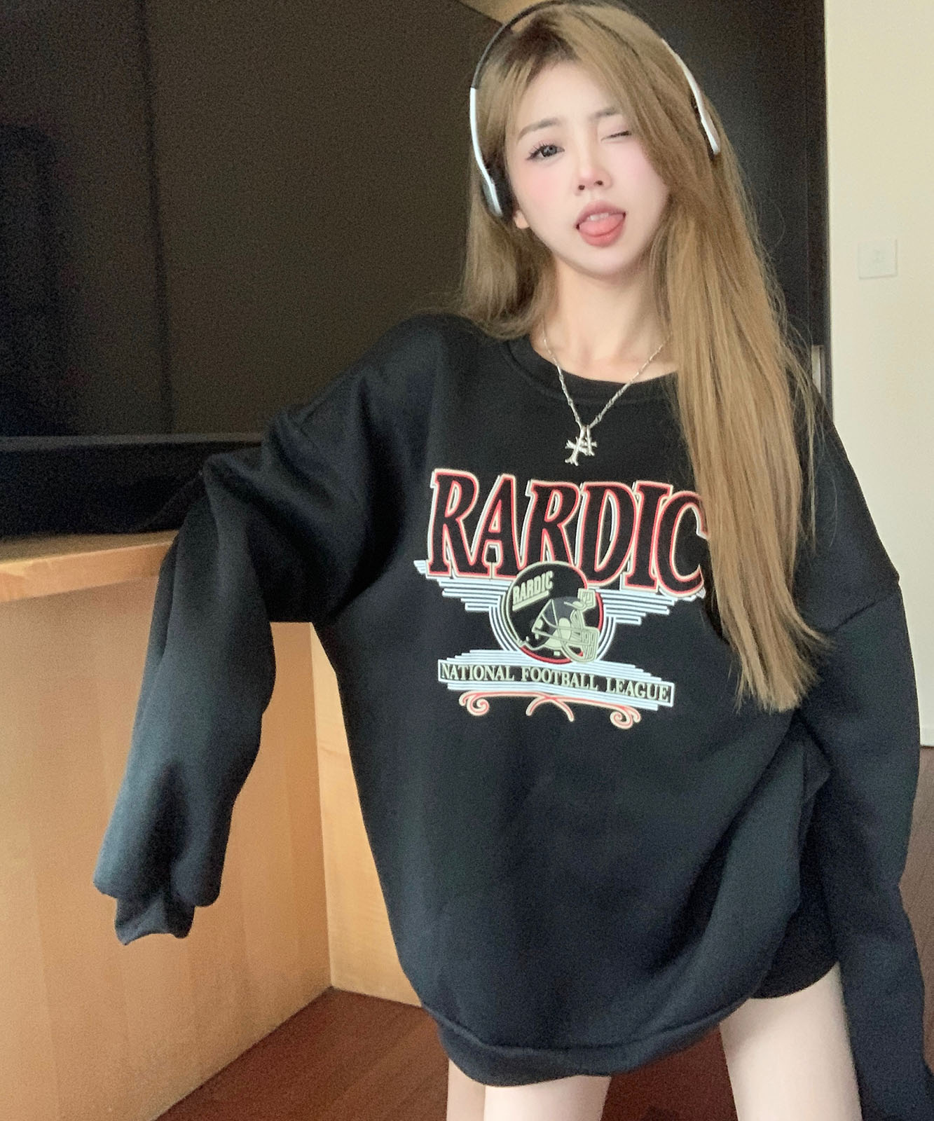 DEVICE select オーバーサイズ アメリカンヴィンテージストリート スウェット トレーナー メンズ レディース 秋服 冬服