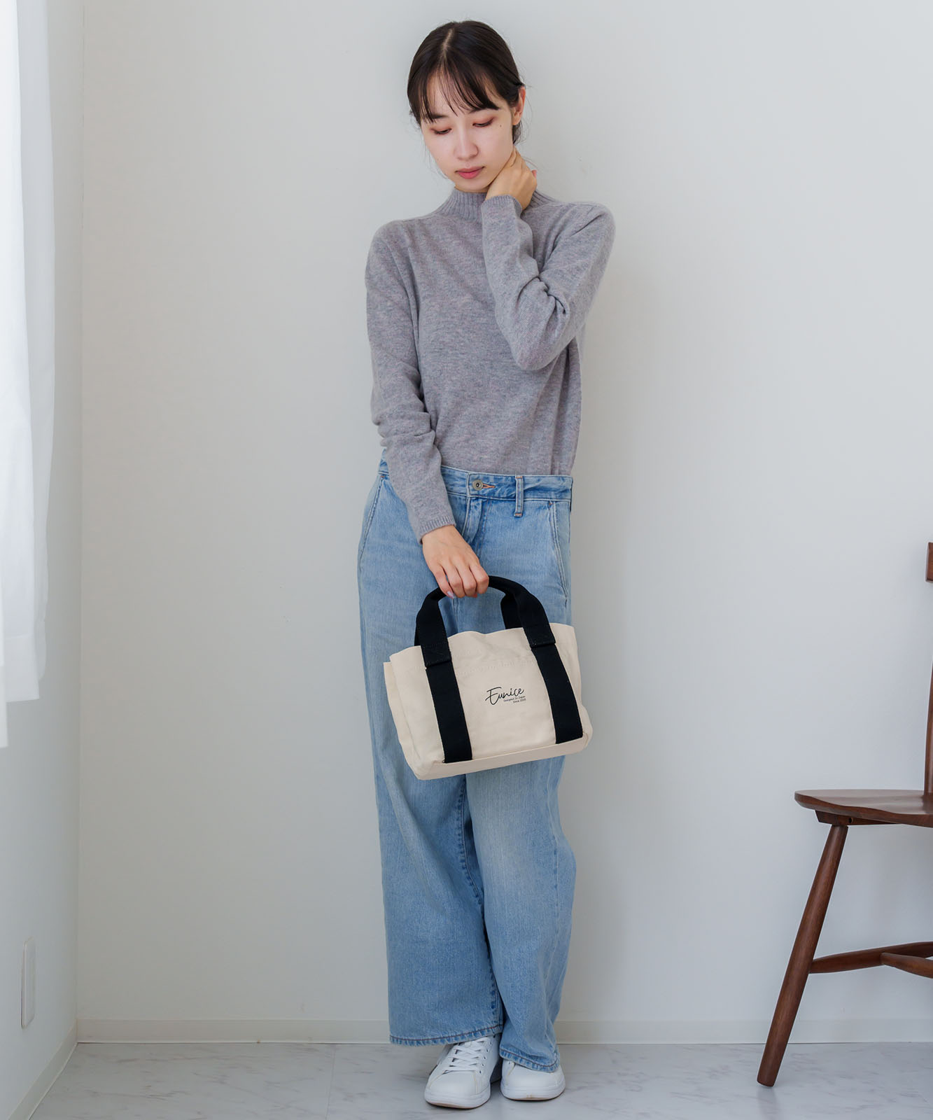 【DEVICE】 キャンバスミニトートバッグ メンズ レディース ユニセックス おしゃれ 大容量 軽量 通学 通勤 韓国ストリート EUBA0001