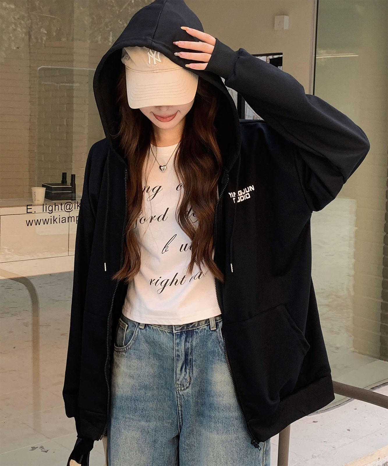 DEVICE select オーバーシルエット シンプルパーカー メンズ レディース