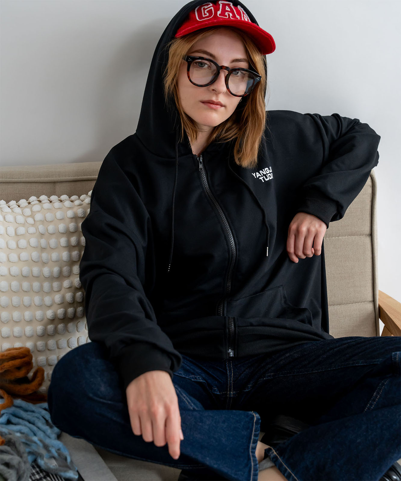 DEVICE select オーバーシルエット シンプルパーカー メンズ レディース