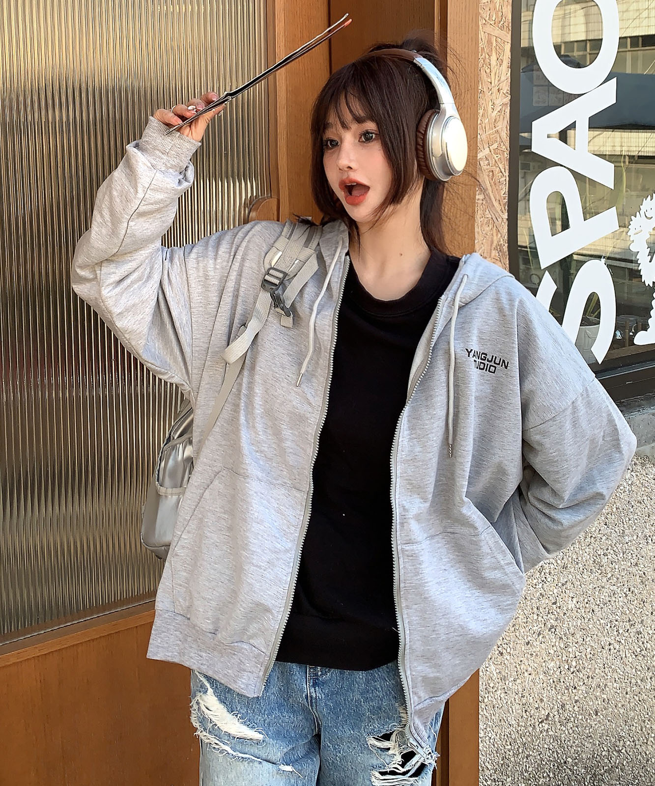 DEVICE select オーバーシルエット シンプルパーカー メンズ レディース