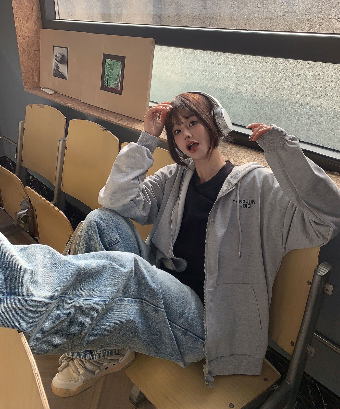 DEVICE select オーバーシルエット シンプルパーカー メンズ レディース