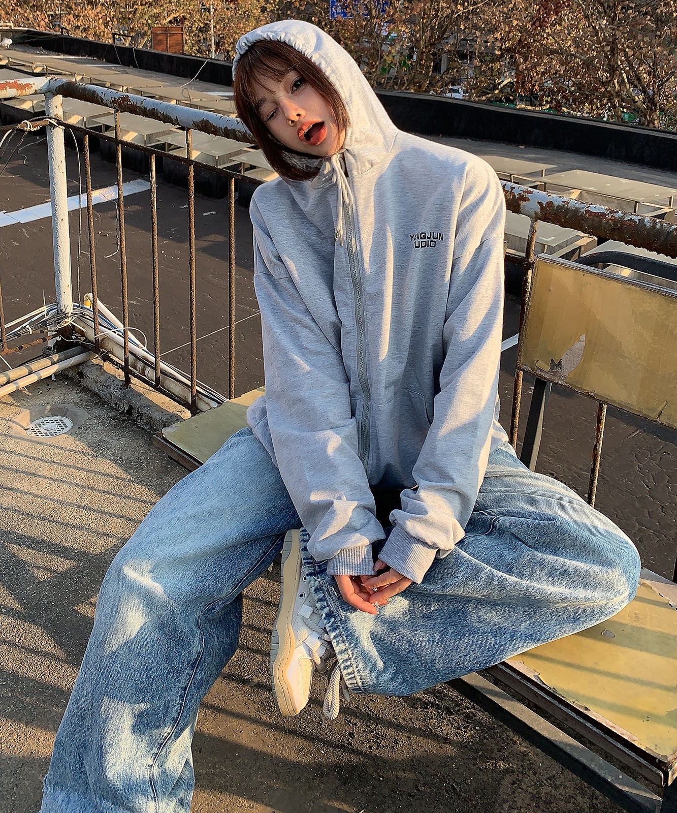 DEVICE select オーバーシルエット シンプルパーカー メンズ レディース