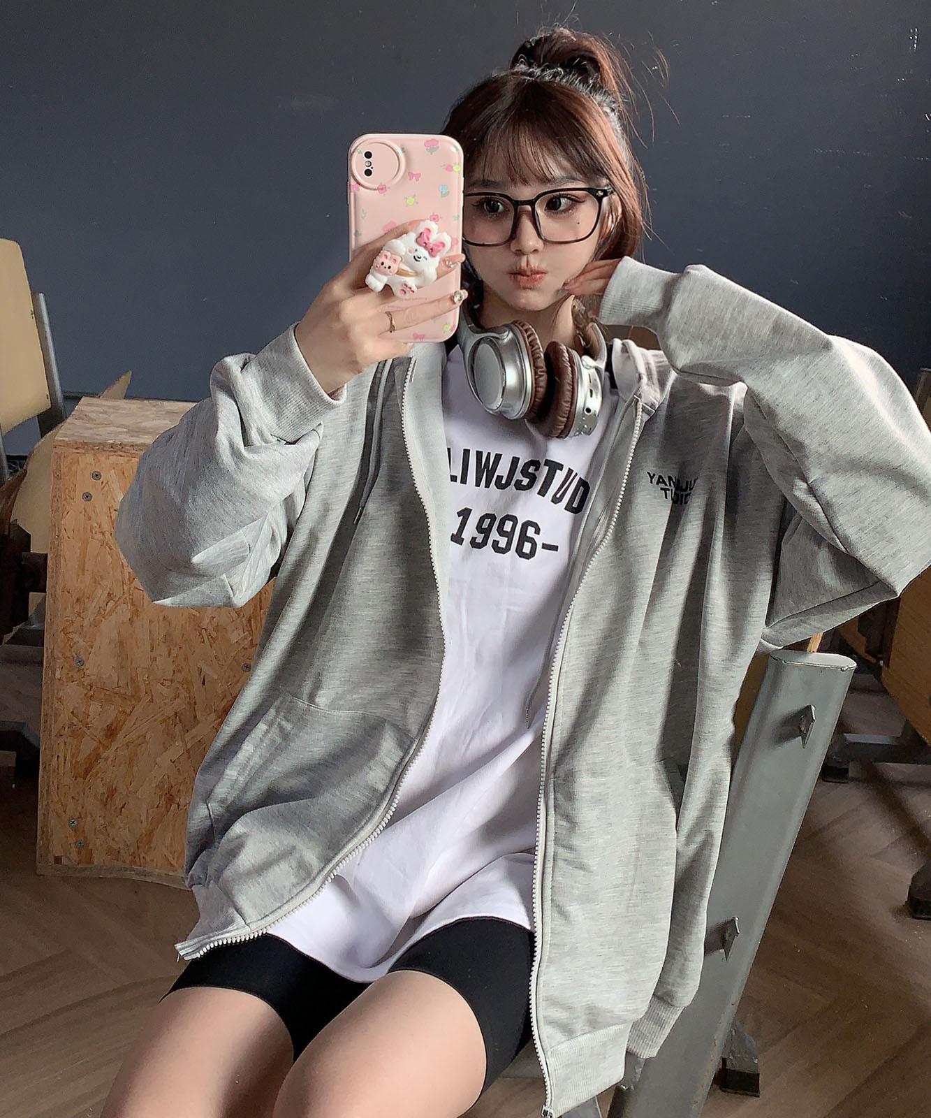 DEVICE select オーバーシルエット シンプルパーカー メンズ レディース