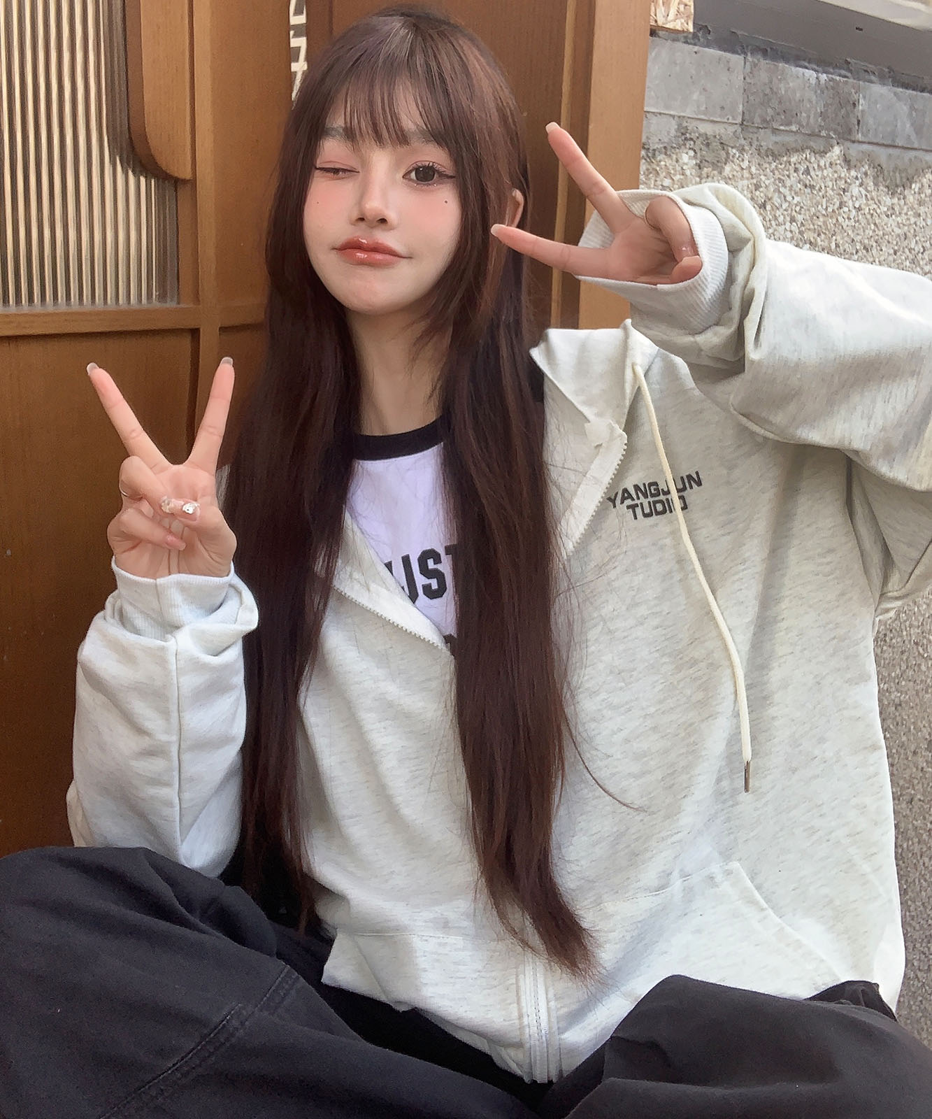 DEVICE select オーバーシルエット シンプルパーカー メンズ レディース