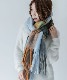 DEVICE select マルチカラー チェック ボリューム フリンジ ボリュームマフラー マフラー ストール メンズ レディース 秋服 冬服