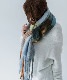 DEVICE select マルチカラー チェック ボリューム フリンジ ボリュームマフラー マフラー ストール メンズ レディース 秋服 冬服