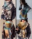 DEVICE select マルチカラー チェック ボリューム フリンジ ボリュームマフラー マフラー ストール メンズ レディース 秋服 冬服