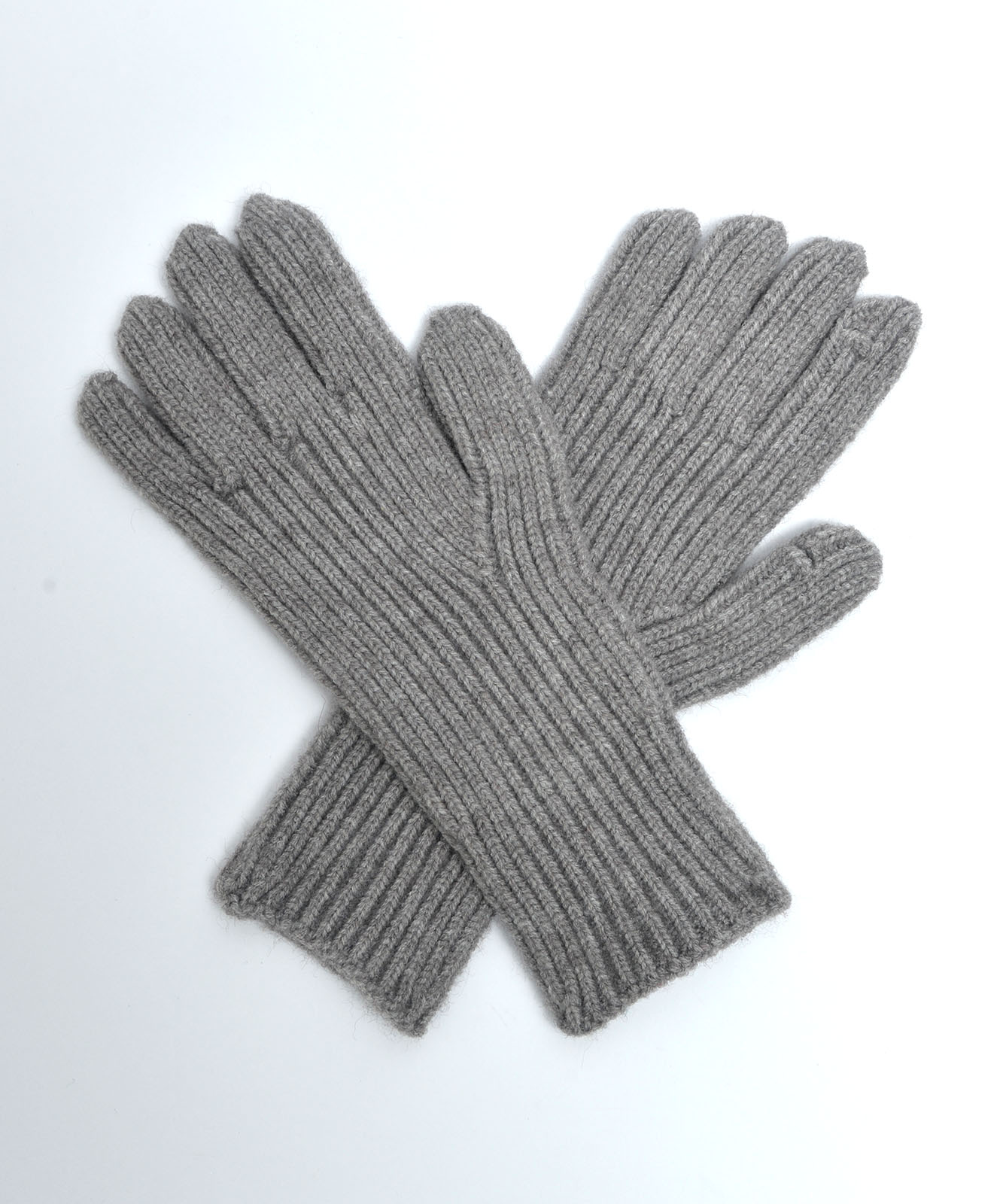 DEVICE select 【スマホ対応】 リブ ニット ホールタッチ シンプル 無地 手袋 メンズ レディース 秋服 冬服