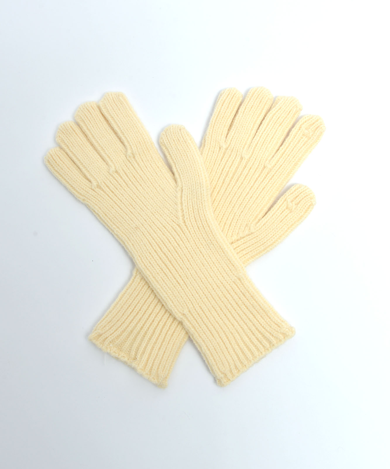 DEVICE select 【スマホ対応】 リブ ニット ホールタッチ シンプル 無地 手袋 メンズ レディース 秋服 冬服