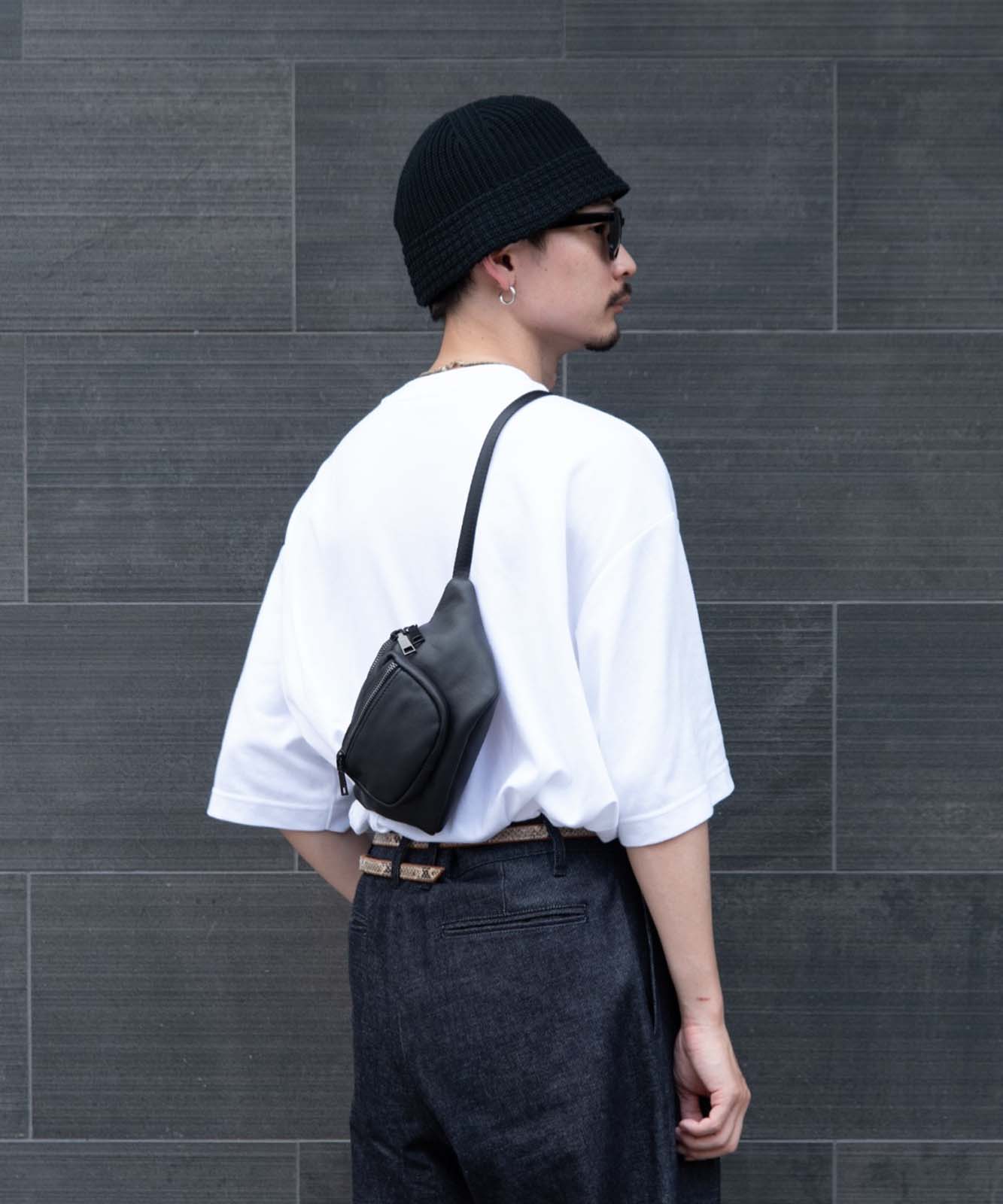 Rename 本革 ミニ ウエストバッグ