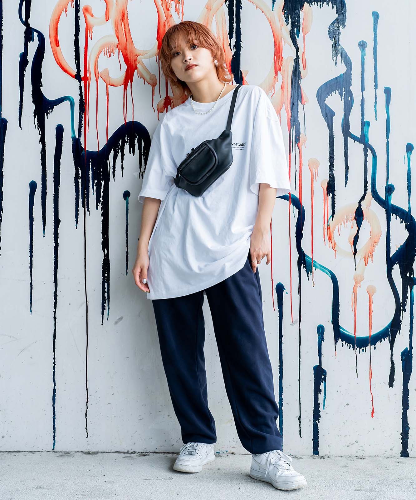 Rename 本革 ミニ ウエストバッグ